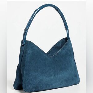 STAUD NWT Valerie Blue Suede Shoulder Bag / Crossbody Bag